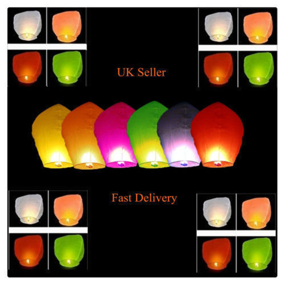 10 Mix EcoFriendly Sky Lanterns Chinese Sky Floating Lanterns A Liittle Tree