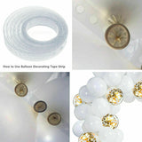 48 Balloon Arch  (White/Gold Confetti)